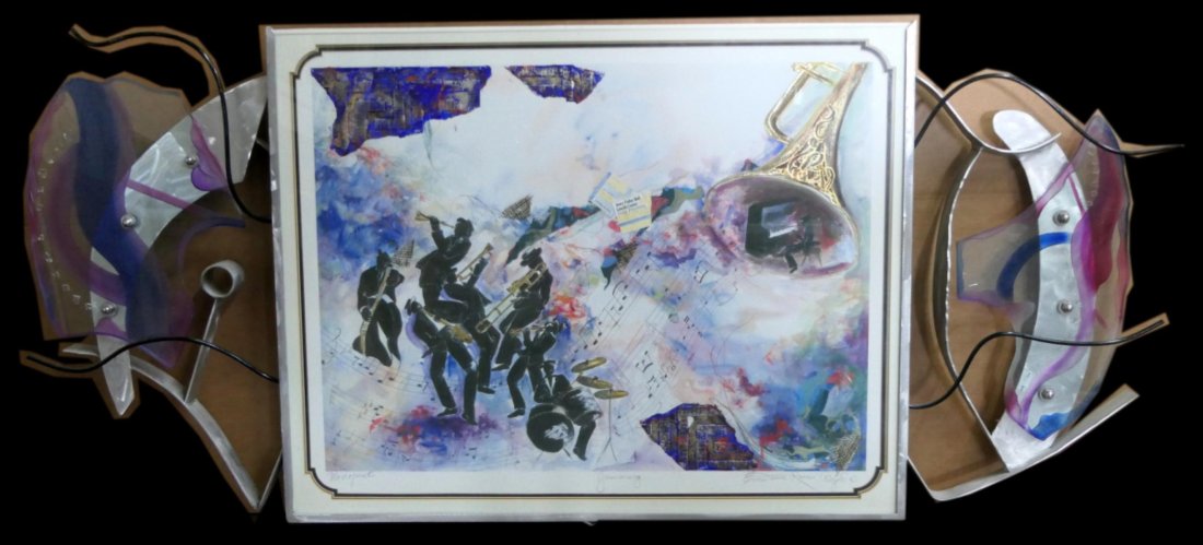 CONSTANCE R. BYRD SIGNED MONO PRINT W/ METAL FRAME (1 of 12)