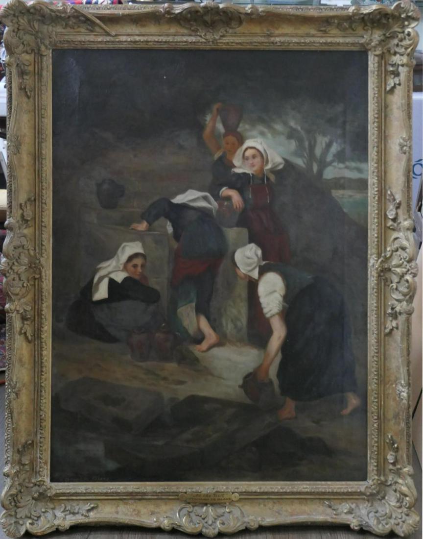 FERNAND DE BLAAS "ALL THE WELL" OIL PAINTING (1 of 6)