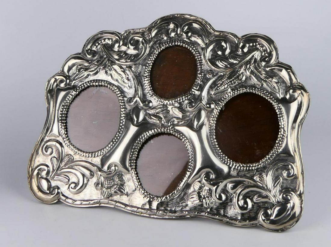 LOVELY VINTAGE STERLING SILVER 4 PHOTO FRAME (1 of 3)