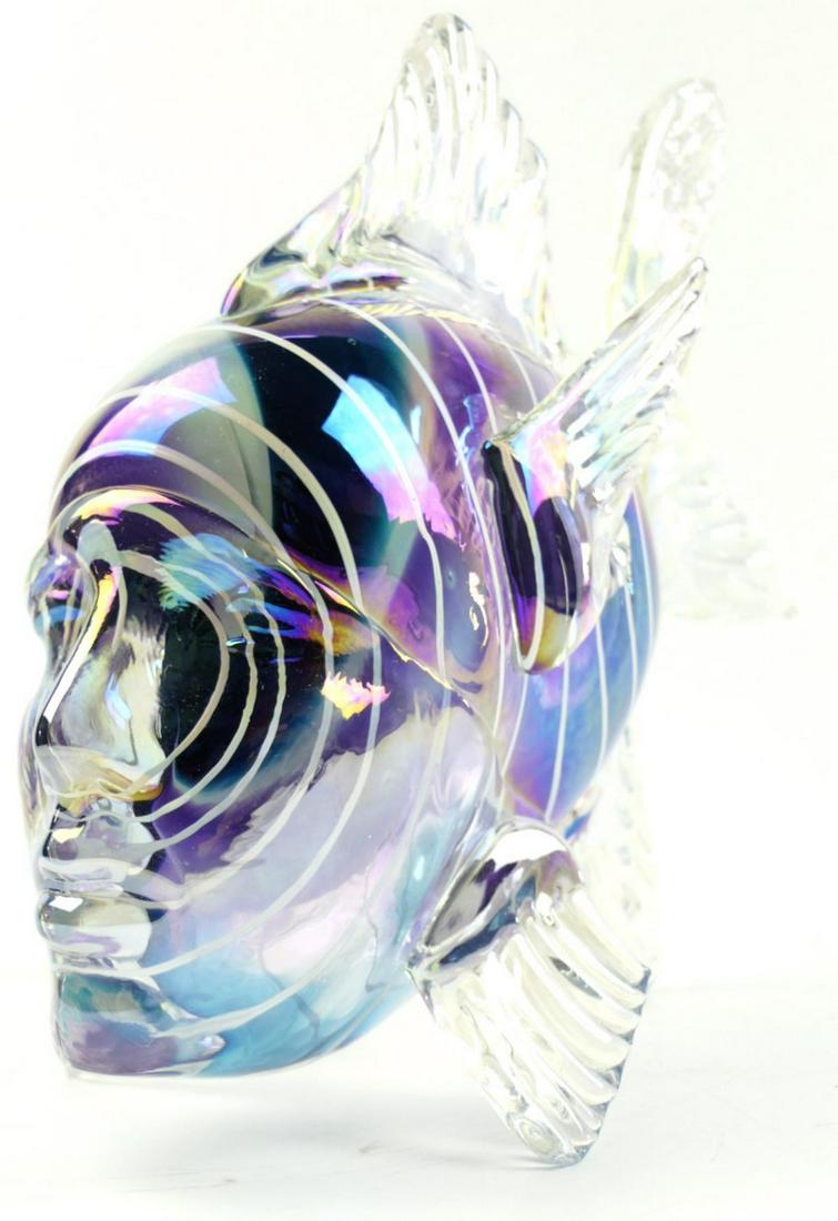 KEVIN FULTON SIGNED STUDIO GLASS FISH SCULPTURE (1 of 8)