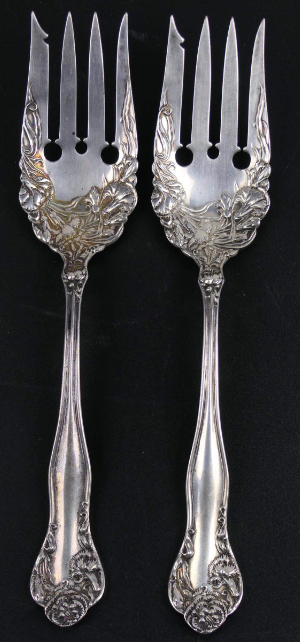(2) INTERNATIONAL SILVER CO STERLING FORKS 4.5 OZT (1 of 3)
