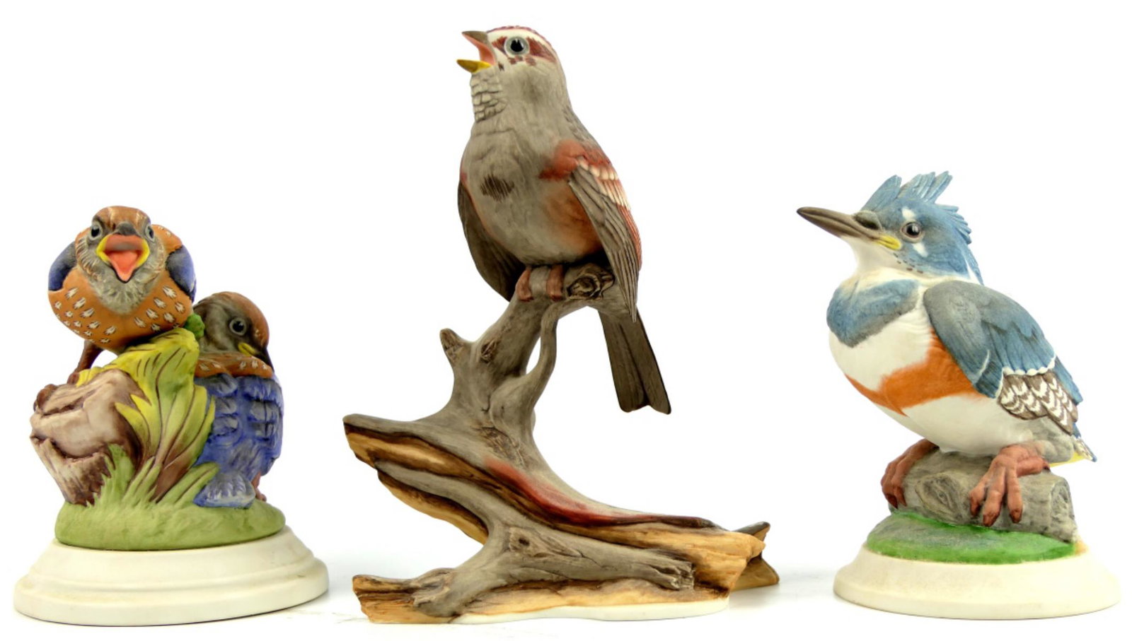 (3) BOEHM PORCELAIN BIRD FIGURAL GROUP (1 of 6)