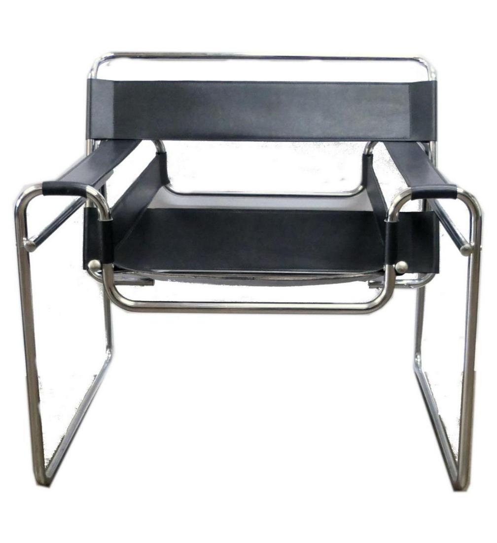 MARCEL BREUER STYLE WASSILLY BLACK CHAIR (1 of 6)