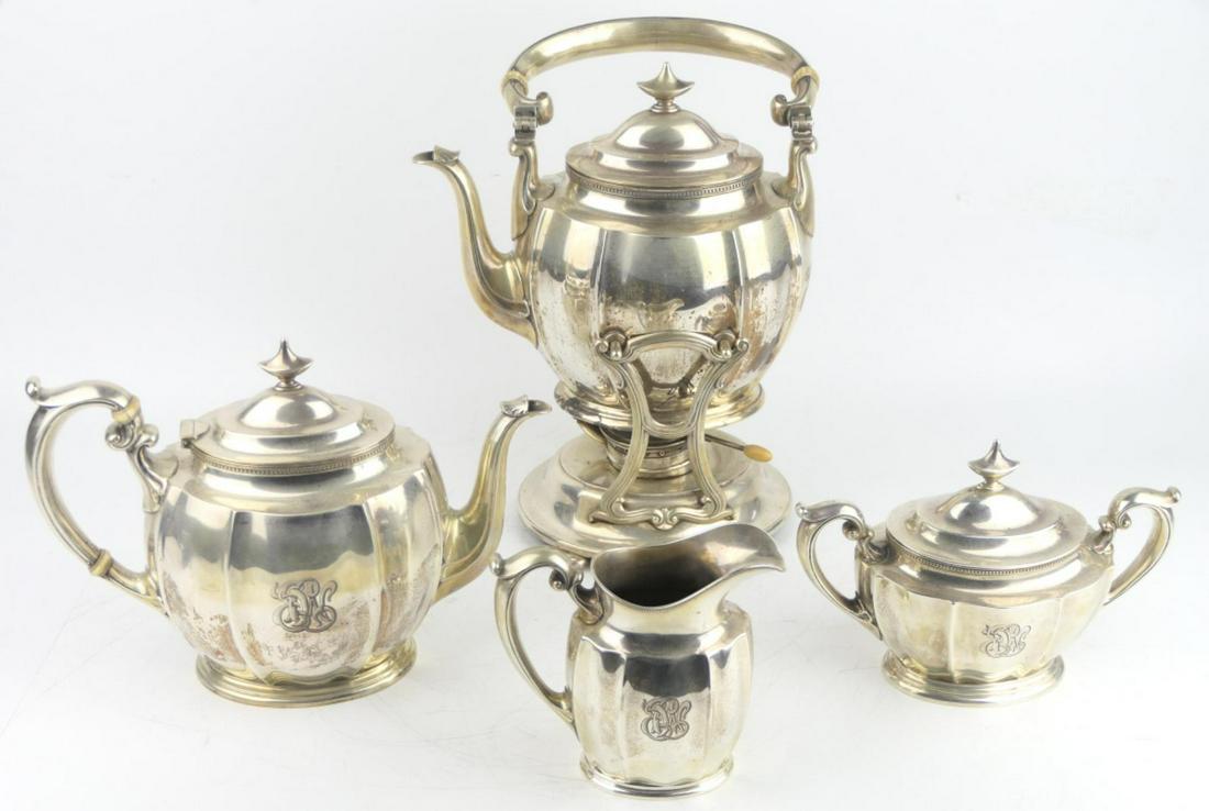 5 pc GORHAM STERLING SILVER TEA / COFFEE SET (1 of 7)