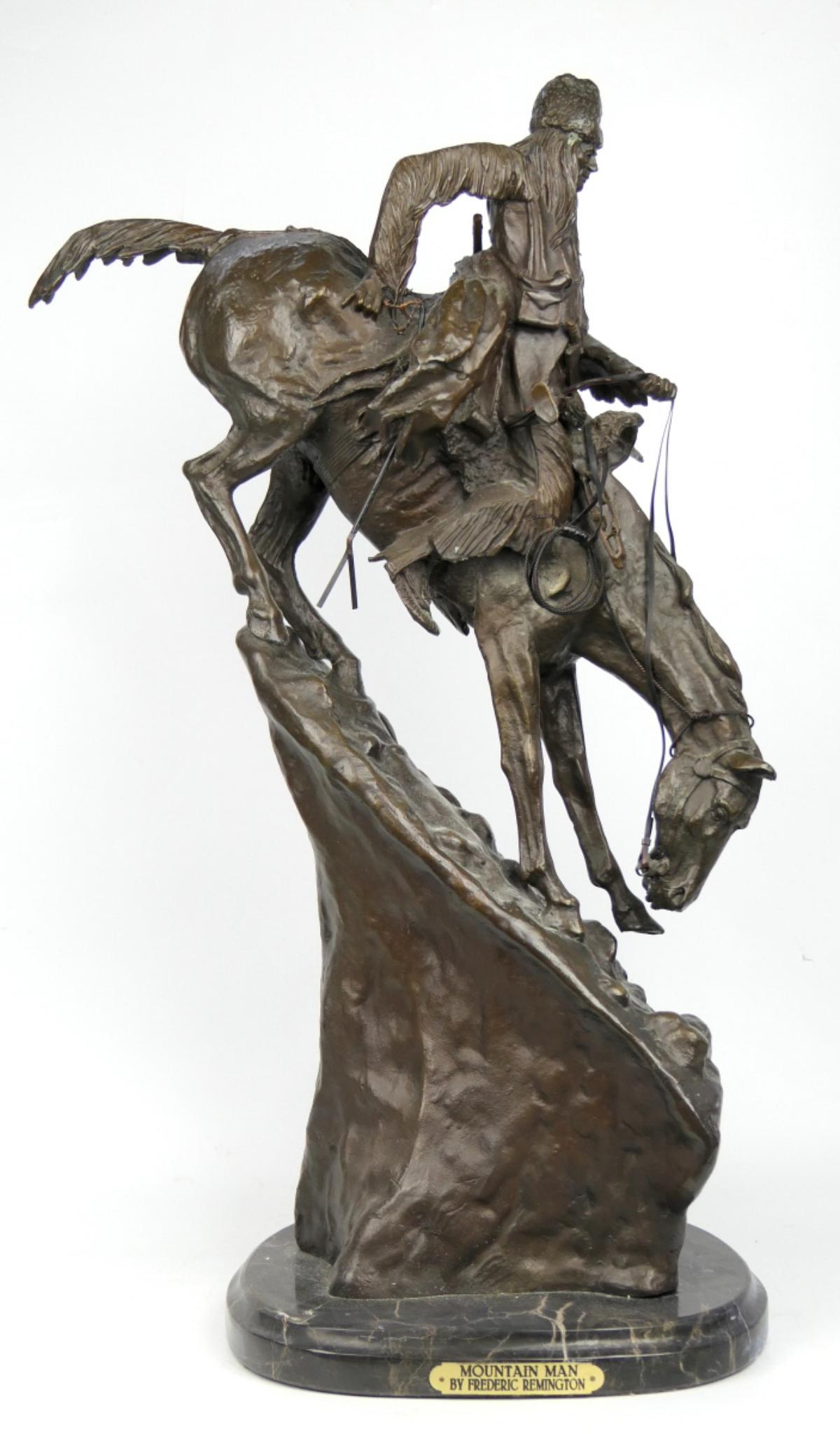 FREDERICK REMINGTON "MOUNTAIN MAN" BRONZE (1 of 11)