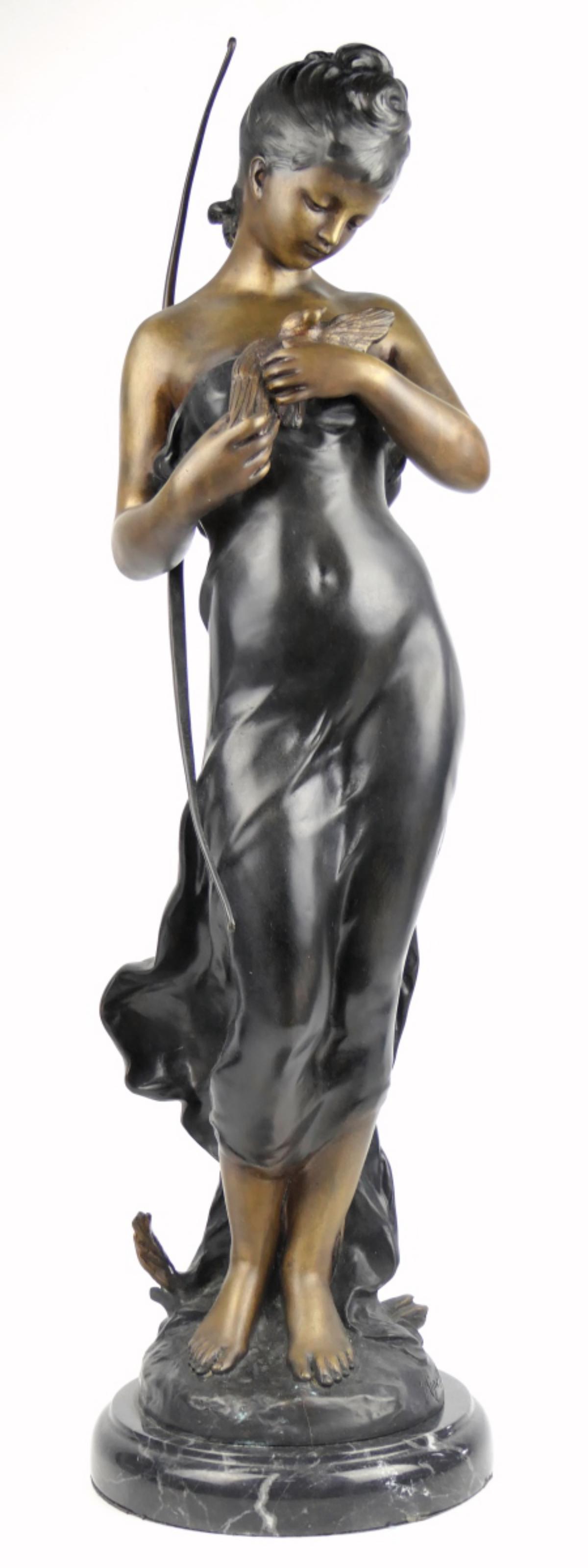 HIPPOLYTE HIP MOREAU BRONZE SCULPTURE (1 of 7)