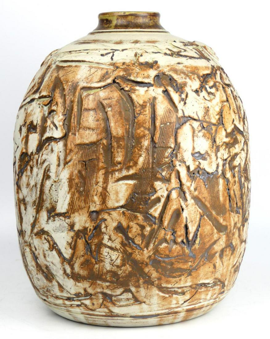 REGIS BRODIE (American, 20th C.) POTTERY 17" VASE (1 of 6)