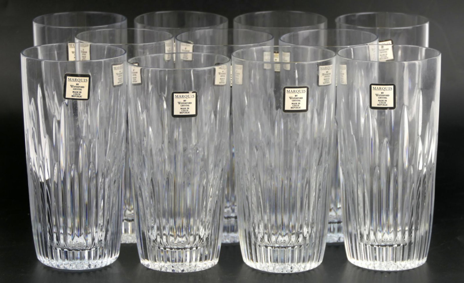 11 PC WATERFORD MARQUIS CRYSTAL WATER GLASSES (1 of 4)