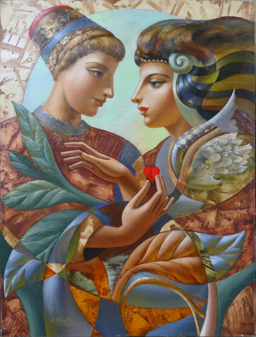 OLEG ZHIVETIN "FEELING THE MOTION" OIL ON CANVAS (1 of 5)