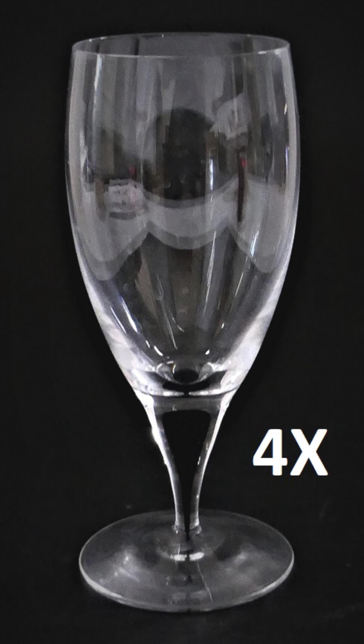 4 OOREFORS CRYSTAL INTERMEZZO BLACK GLASSES (1 of 1)