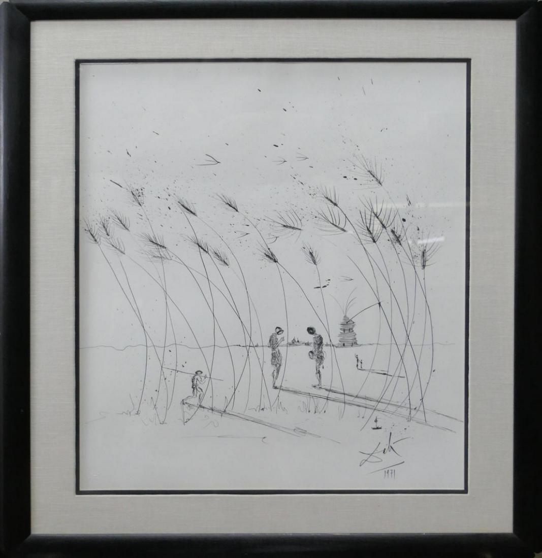 SALVADOR DALI (SPAIN 1904-1989) INK WORK ON PAPER (1 of 6)