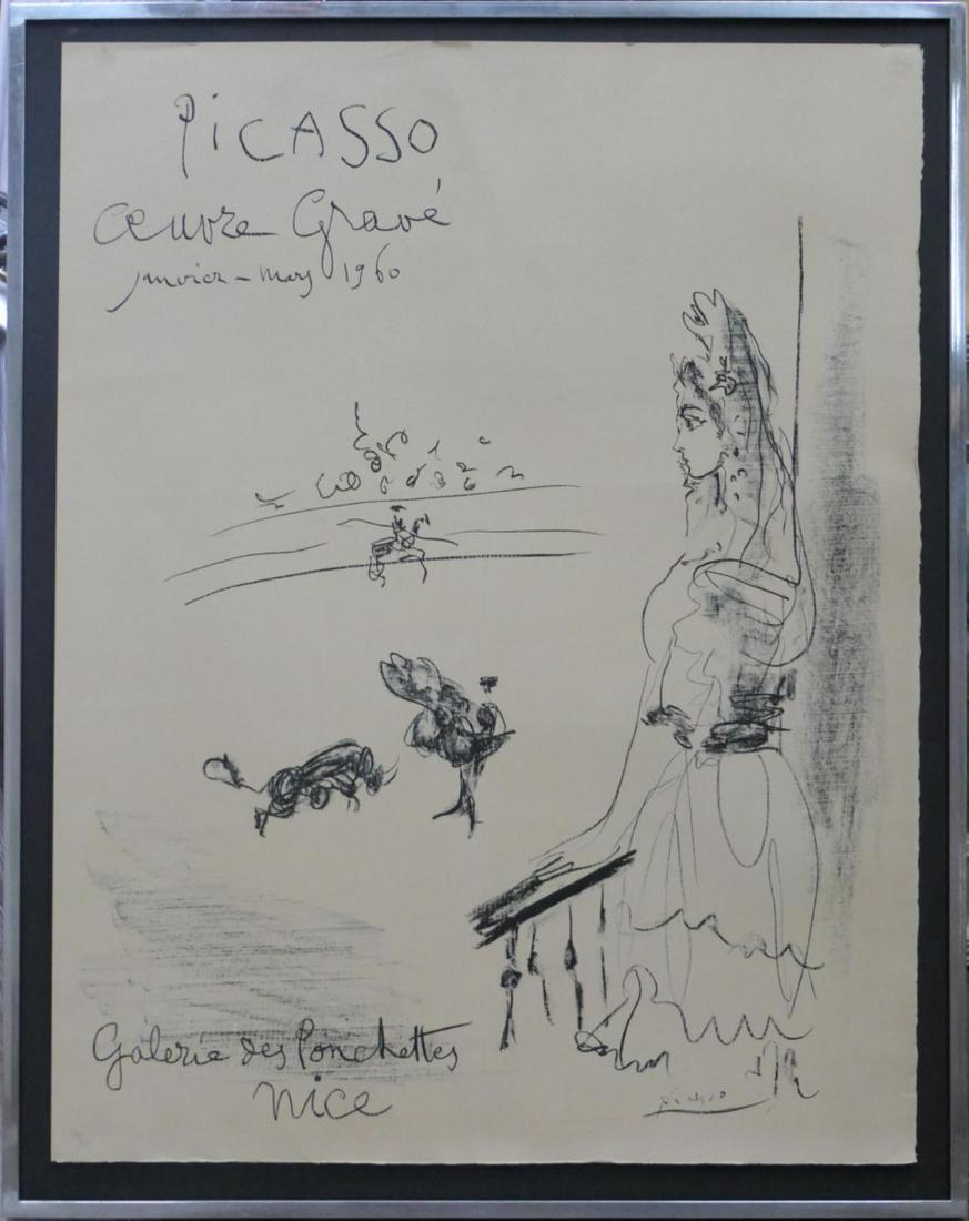 PABLO PICASSO (SPAIN 1881-1973) "FEMME AU BALCON" (1 of 5)