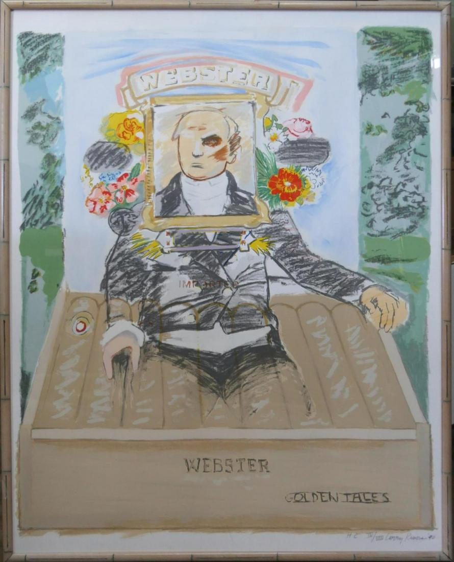 LARRY RIVERS (USA 1923-2002) WEBSTER HC SILKSCREEN (1 of 8)