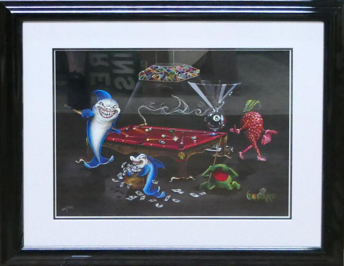 MICHAEL GODARD (USA b1958) "POOL SHARK 3 ALL IN" (1 of 4)