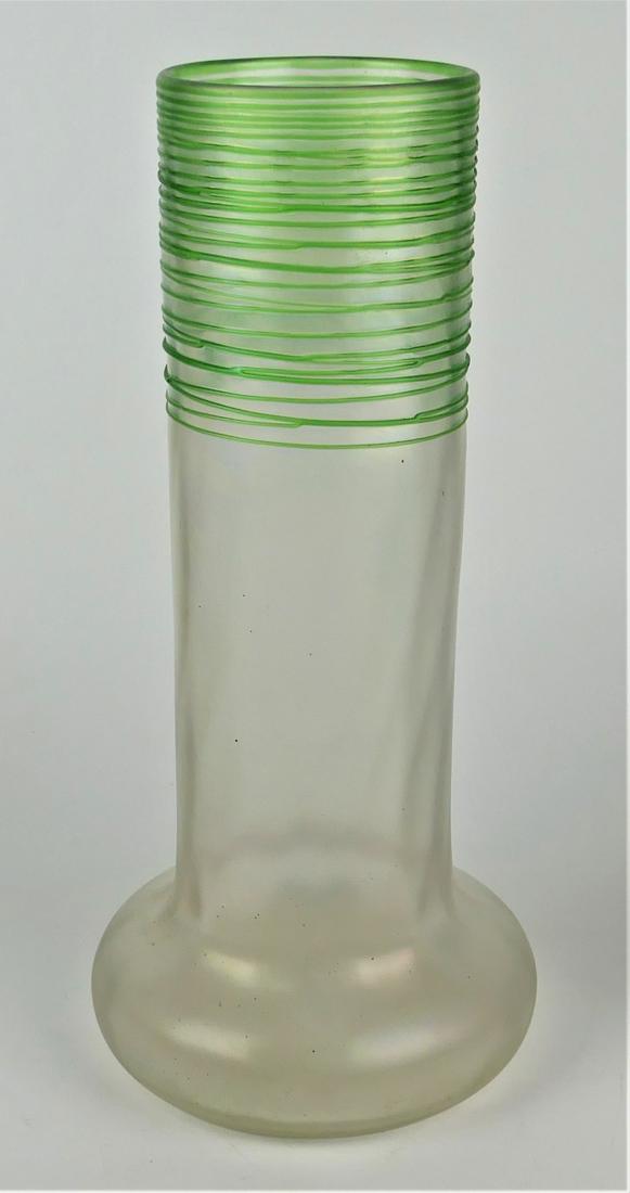 LG SIGNED STEUBEN CARDER ART GLASS 14" VASE (1 of 5)