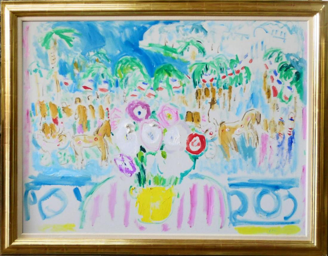 BOB KANE (USA 1937-2013) LARGE OIL PAINTING/CANVAS (1 of 5)