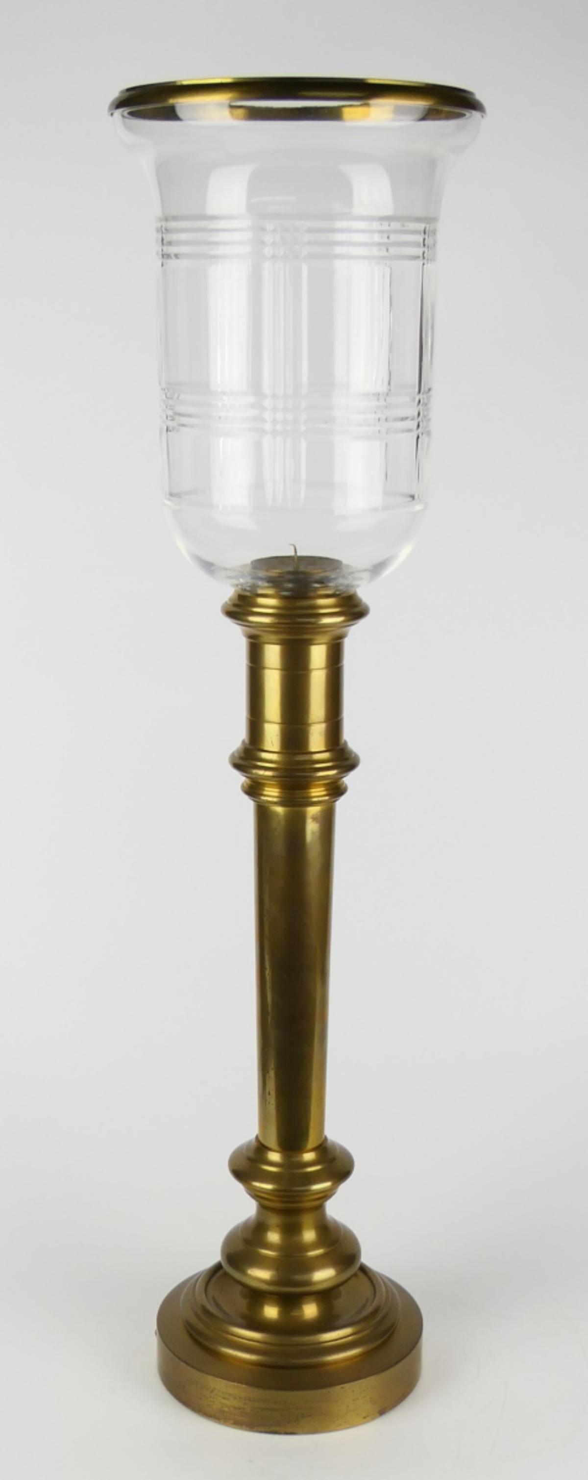 RALPH LAUREN HURRICANE BRONZE 28" CANDLESTICK (1 of 2)