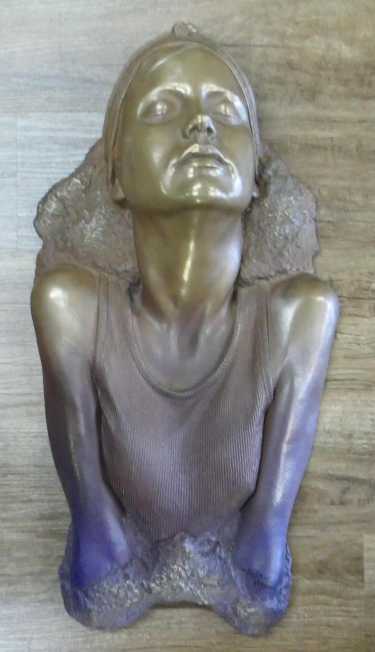 MARC SIJAN (USA b1946) BRONZED CAST RESIN BUST (1 of 8)