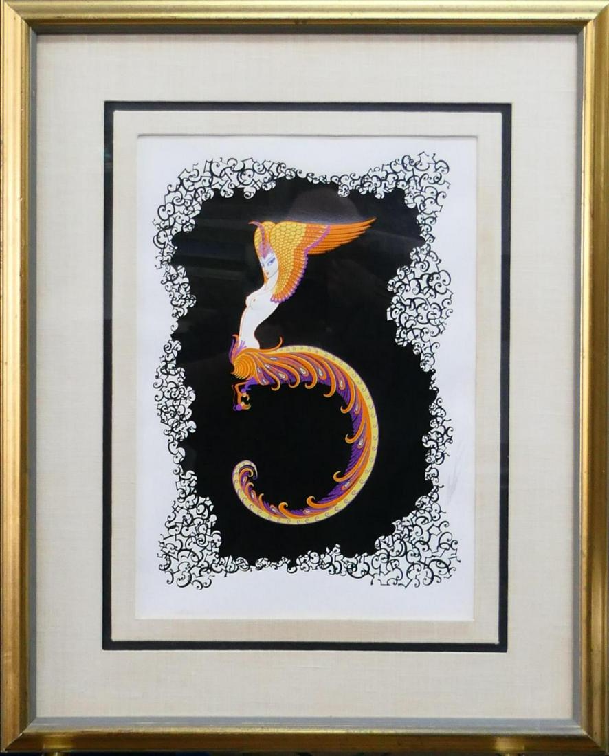 ERTE SERIGRAPH TITLED  NUMBER 5 (1 of 3)