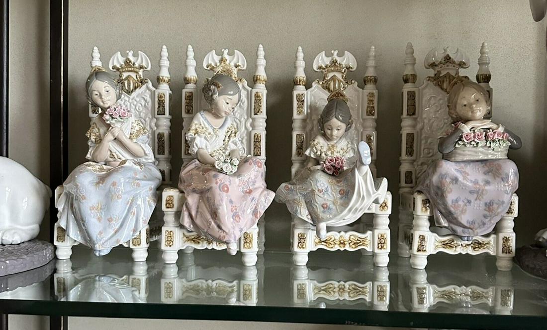 LLADRO RETIRED SET OF 4 PORCELAIN FIGURE SET (1 of 1)