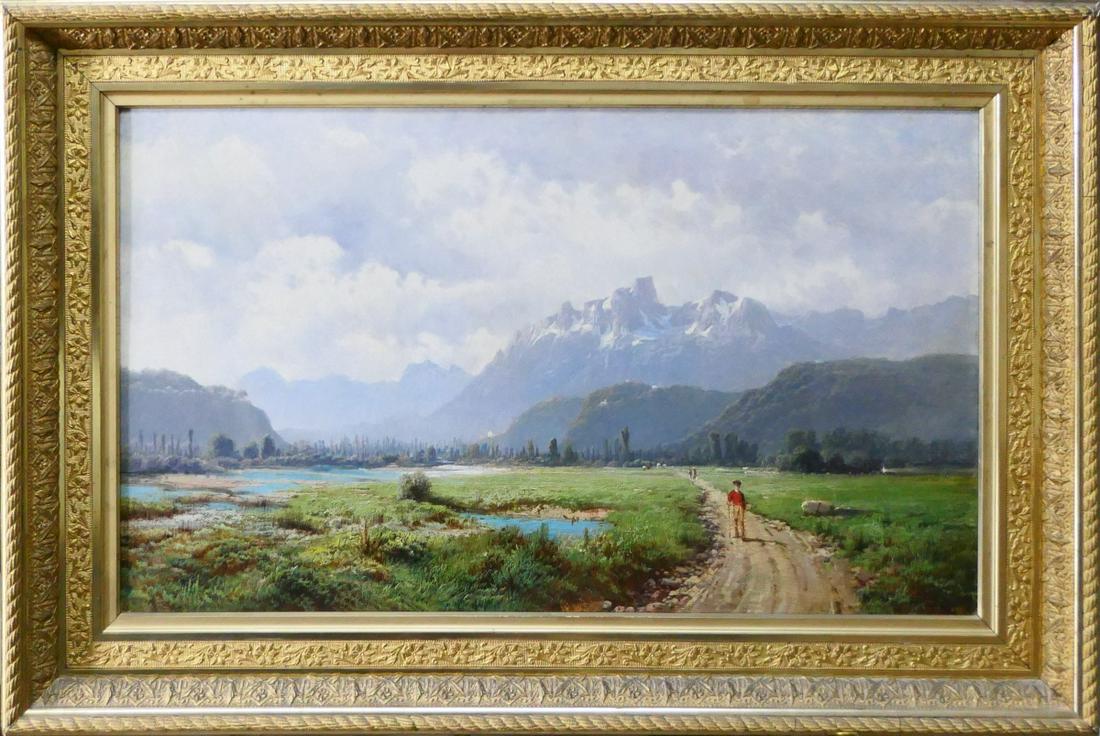 SIGNED GODCHAUX FRENCH SCHOOL LANDSCAPE OIL (1 of 6)