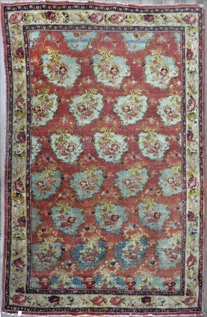 ANTIQUE BIJAR RUG 81" X 55". (1 of 3)