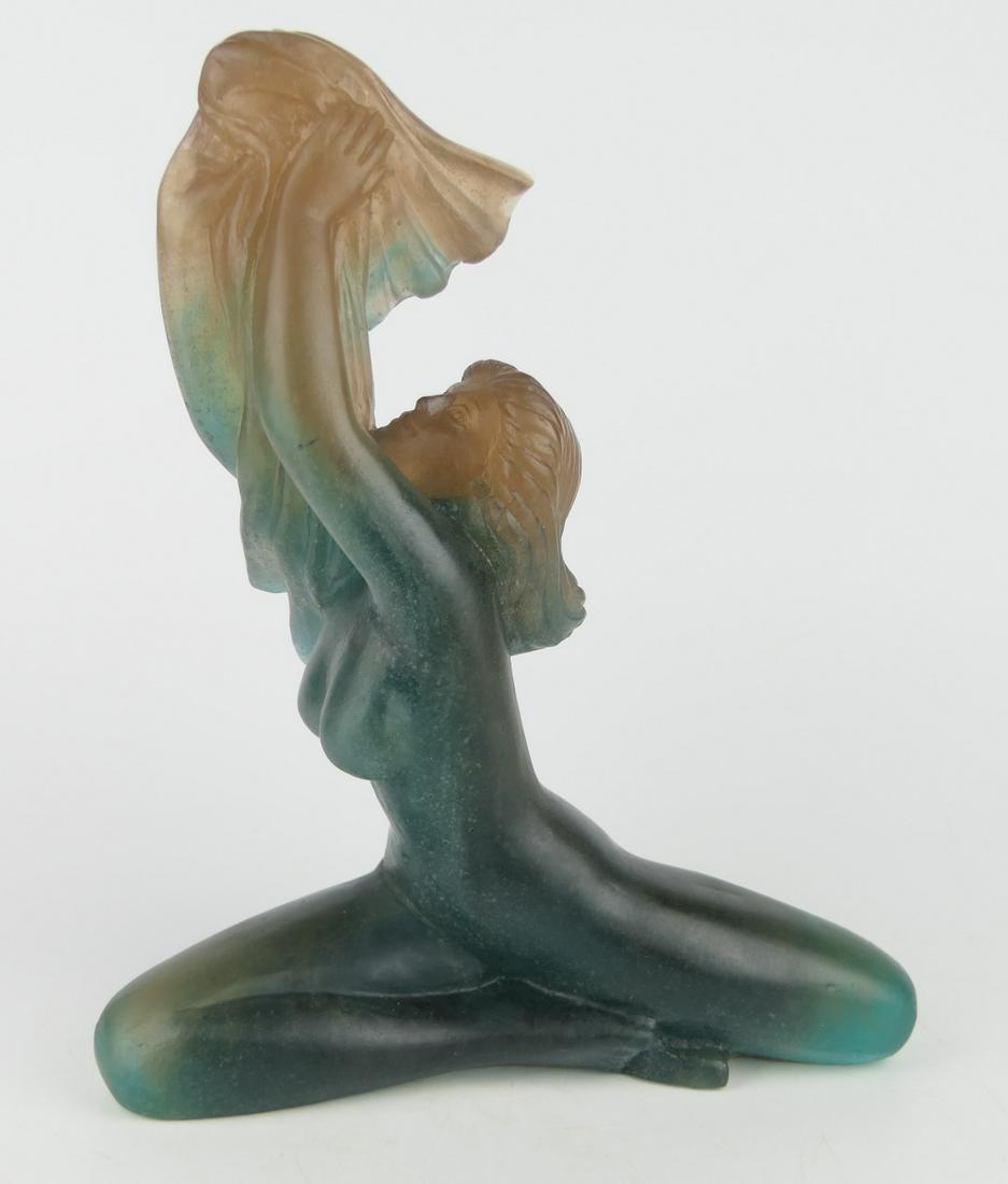 DAUM ANDRE DELUOL  PATE DE VERRE ISADORA STATUE (1 of 5)