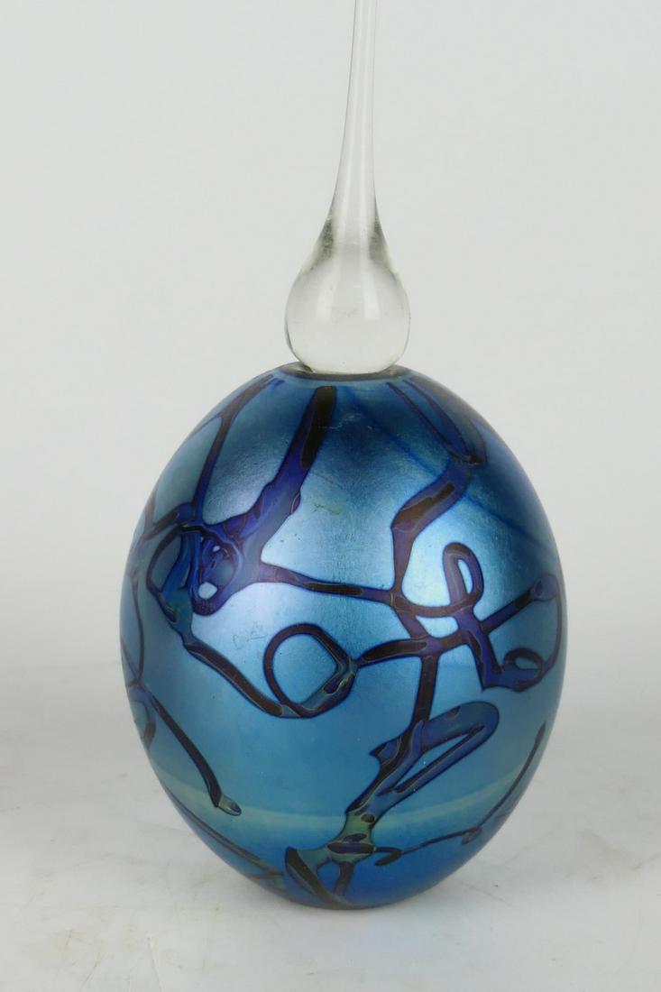 ROBERT EICKHOLT IRIDESCENT ART GLASS SCENT BOTTLE (1 of 4)