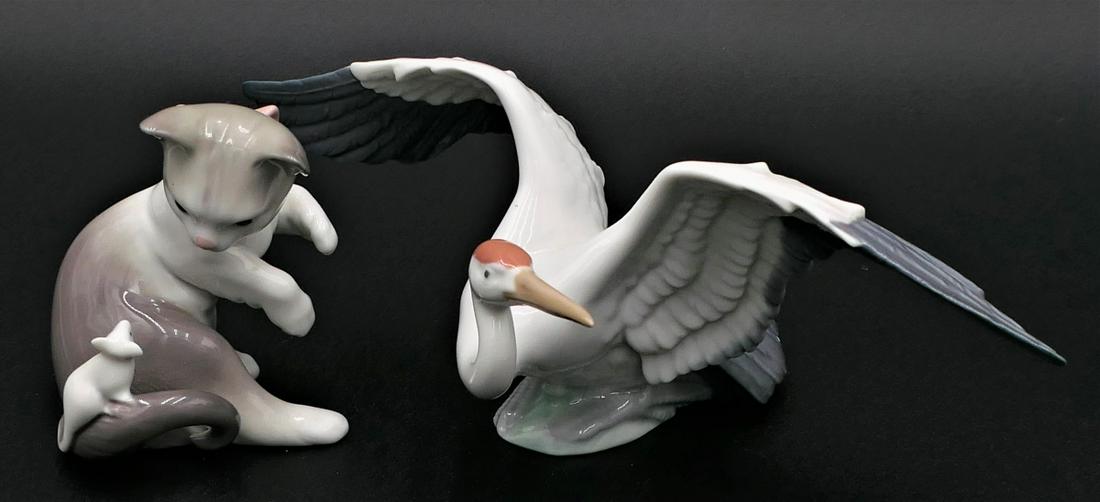 2PC LLADRO PORCELAIN ANIMAL FIGURES (1 of 2)