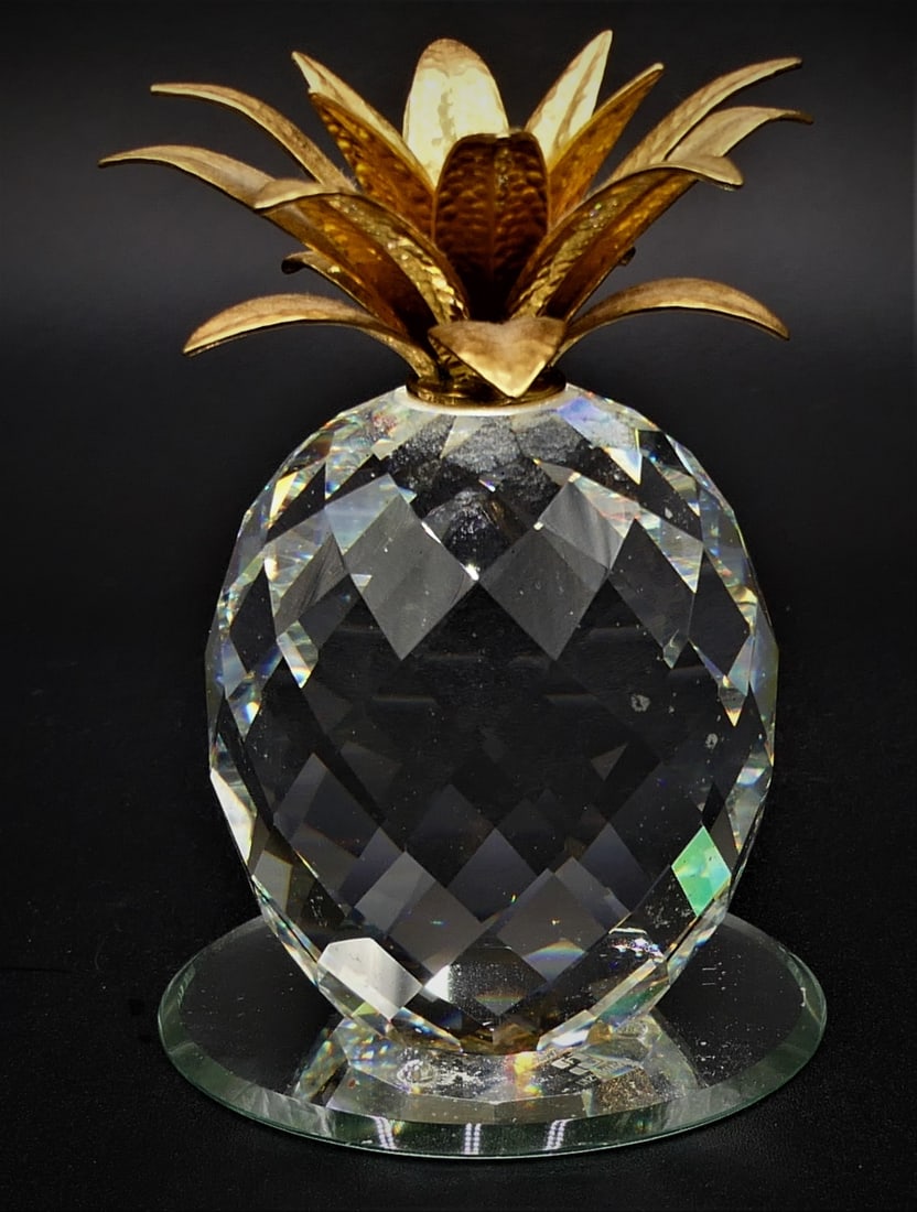 SWAROVSKI CRYSTAL PINEAPPLE 4.5" FIGURE (1 of 1)