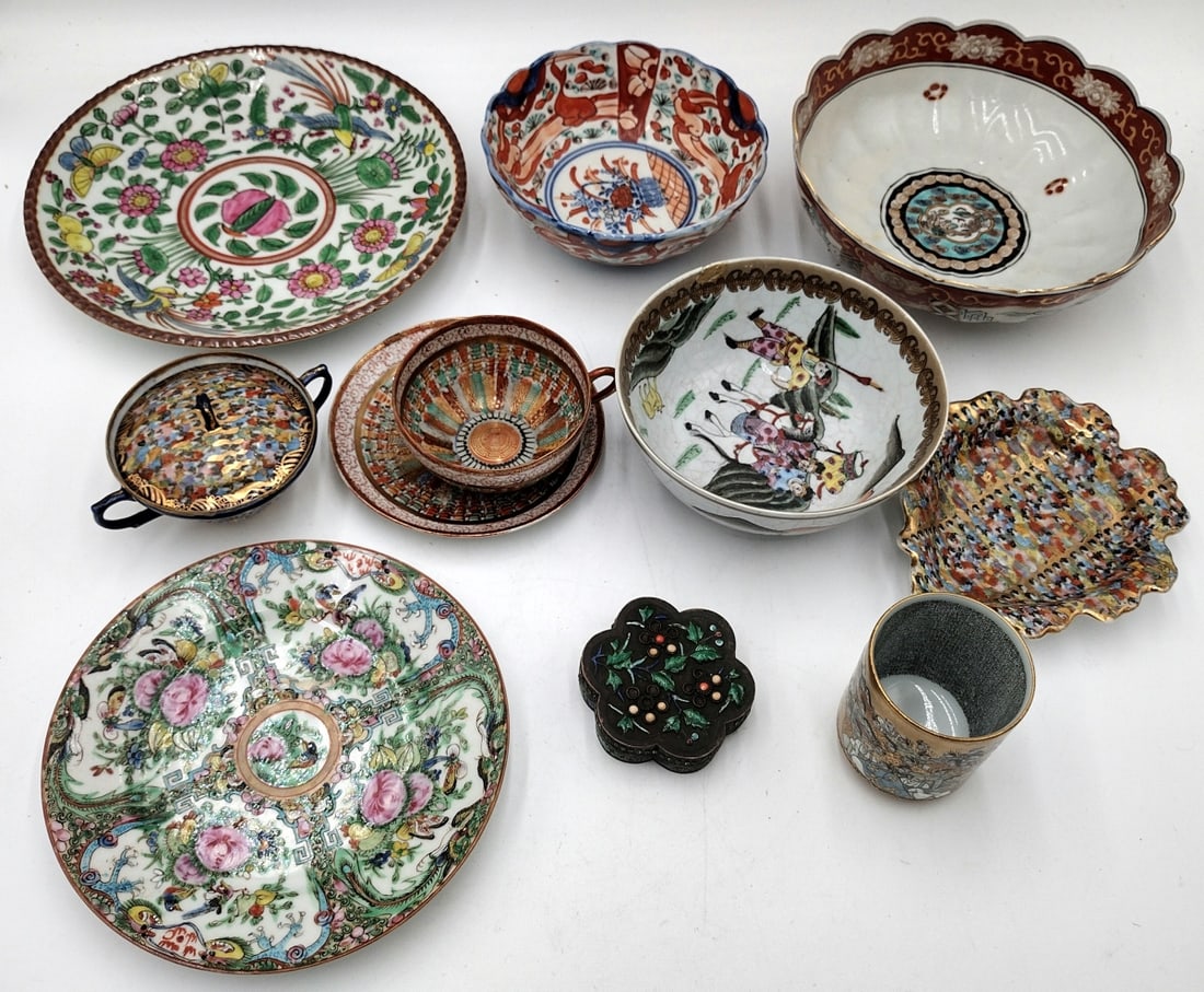 10pcs VINTAGE & ANTIQUE JAPANESE CHINESE PORCELAIN (1 of 20)