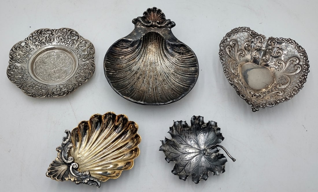 LOT OF 5 VINTAGE STERLING SILVER BOWLS & DISHES (1 of 13)