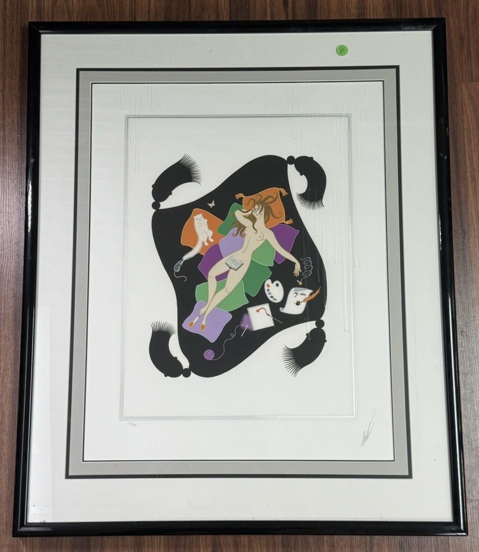 ERTE "SLOTH" SEVEN DEADLY SINS LITHOGRAPH (1 of 11)