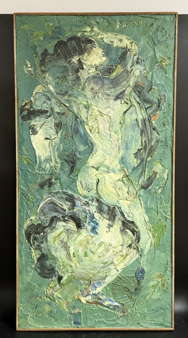 PIETRO LAZZARI (USA 1895-1979) ABSTRACT OIL/BOARD (1 of 11)
