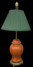 Chinese Lidded Ginger Jar Lamp