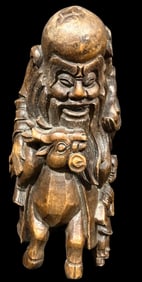 Chinese Hand Carved Bamboo Figure