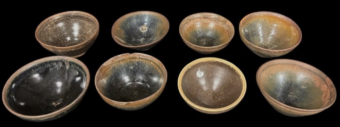 Collection of Eight Jian Tea Bowls