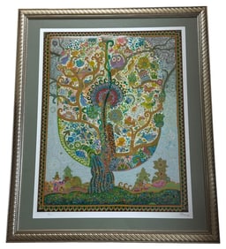 Juan Romero Fernandez 'Spring Tree' Serigraph