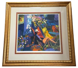 Nicola Simbari 'Patio II' Color Serigraph