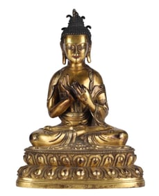 Chinese Gilt Bronze Buddha Statue