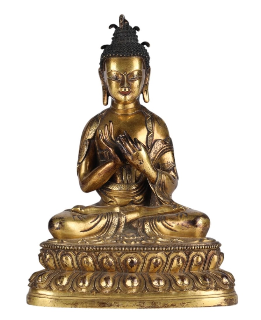 Chinese Gilt Bronze Buddha Statue (1 of 8)
