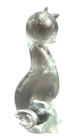 Licio Zanetti Murano Art Glass Cat Figurine