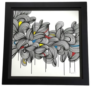 KEF! 'Color of the Moon #5' Acrylic Screenprint