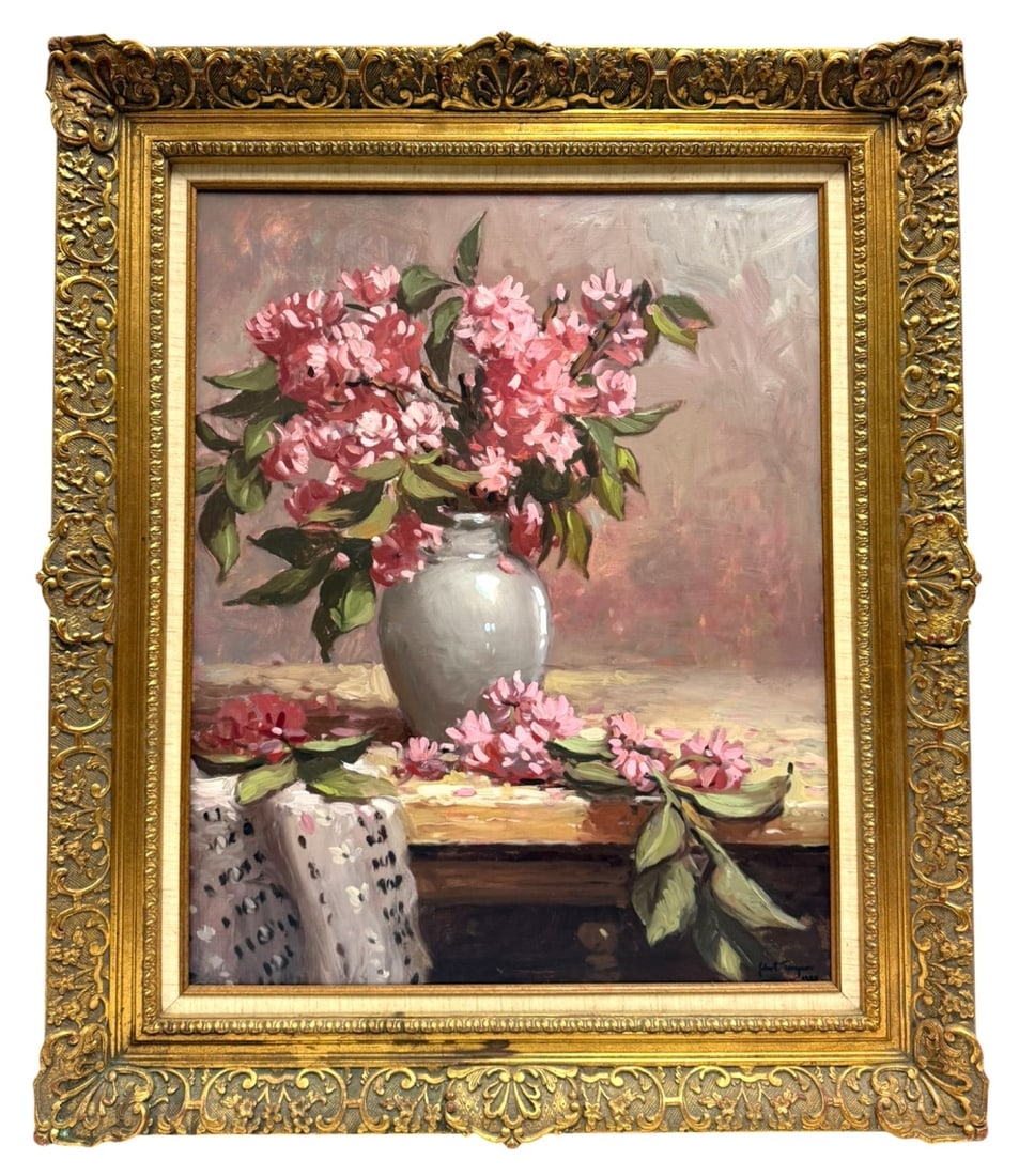 John C. Traynor Floral Still Life Oil Painting (1 of 9)