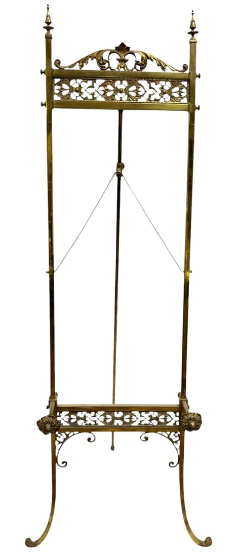 Antique Ornate Brass Easel (1 of 5)