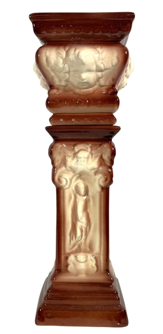 Glazed Ceramic Planter and Pedestal Set (1 of 6)