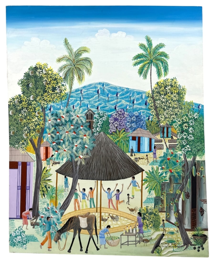 M. Francois Ducap Haitian Oil Painting on Canvas (1 of 9)