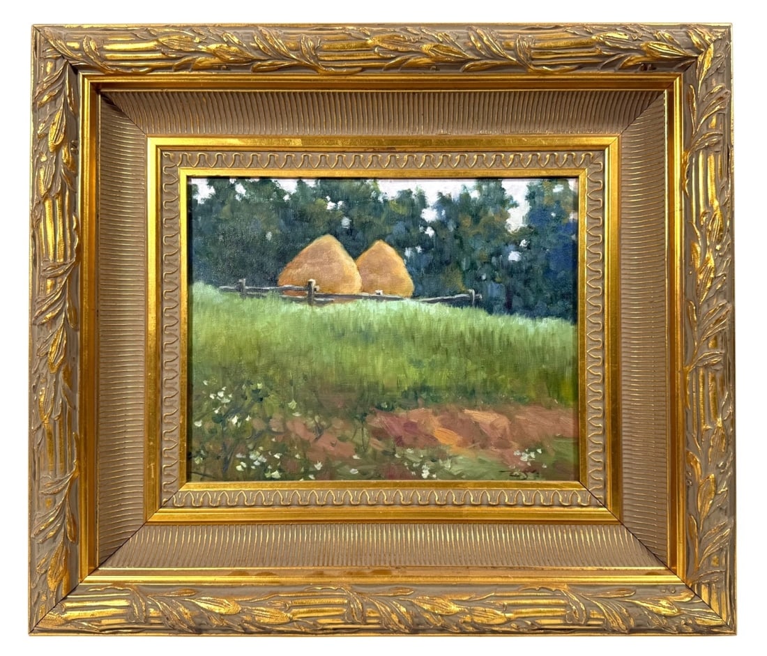 Zu Sheng Yu Landscape Oil Painting on Board (1 of 11)