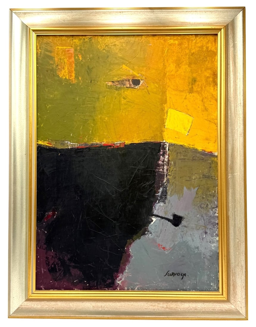 Leopold Survage Oil Painting 'The Pipe Man' (1 of 10)