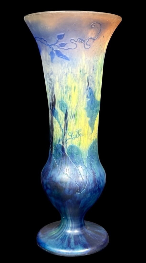 An Art Glass Flower Vase After Galle (1 of 7)